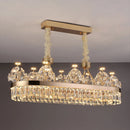 GobekUsa Crystal Chandelier: Postmodern Light Luxury Double-Layer Pendant for Home Living Room