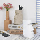 GobekUsa Desktop Organizer Pen Glasses Makeup Holder Character Statue Resin Ornaments