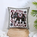 GobekUsa Boho Farmhouse Floral Square Pillow Cover Set of 2