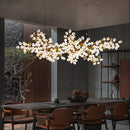 GobekUsa Gold Grape Chandelier Glass Pendant Lights for Living Room & Dining Room
