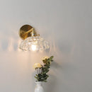 GobekUsa LED Glass Wall Lights Pull Chain Switch | Nordic Modern Design Bedside Lamp