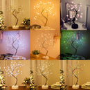 GobekUsa LED Starry Tree Table Lamp with Touch Switch - 36/108 LEDs, Fairy Night Light