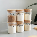 GobekUsa Glass Food Storage Jar with Lid for Kitchen Organization
