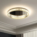 GobekUsa Gold Steel LED Dimmable Ceiling Lights Luxury Crystal Fixture