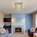 GobekUsa Crystal Ceiling Chandelier: Luxury LED Pendant Lighting for Modern Living Room Decor