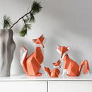 GobekUsa Fox Figurine Resin Art Sculpture for Modern Home Decor and Gifts