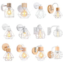 GobekUsa Iron White Cage Wall Lamp for Modern Indoor Lighting