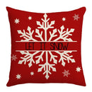 GobekUsa Christmas Elk Pillowcase 45x45cm Farmhouse Red Letter Design
