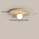 GobekUsa Glass Ball LED Ceiling Light White Yellow Travertine Plafondlampen