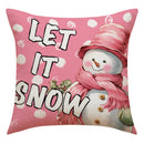 GobekUsa Christmas Pillowcase: Santa Claus Snowman Print for Living Room Sofa Decor