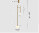 GobekUsa Gold Glass Ball Pendant - Modern Hanging Lamp for Living Room Bedroom