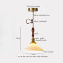 GobekUsa Ceramic LED Pendant Light: Modern Brass Hanging Lamp for Home Decor
