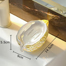 GobekUsa Bitter Gourd Ceramic Soap Dish - Bathroom Accessories Drainage Rack & Storage Container