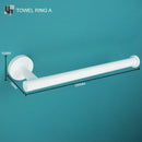 GobekUsa Bathroom Accessory Set: Towel Rack, Toilet Brush, Paper Holder, Toothbrush Holder, Soap Tray