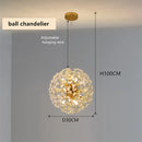GobekUsa Gold Crystal Chandelier: Luxury LED Hanging Lamp for Living and Dining Room