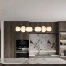 GobekUsa Glass Ball Pendant Light: Modern Milky White LED Hanging Lamp for Dining Table