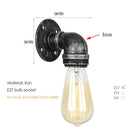 GobekUsa Industrial Iron Pipe Wall Sconce for Bedroom, Bar, Cafe, Restaurant, Aisle, and TV Background