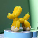 GobekUsa Banana Balloon Dog Sculpture - Modern Pop Art Resin Statue for Home Decor