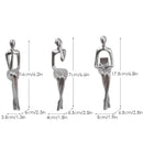 GobekUsa Abstract Figurines Set of 3 - Modern Art Sculpture for Home and Office
