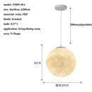 GobekUsa Cream Moon LED Pendant Chandelier: Modern Living Room Kitchen Bedroom Lighting