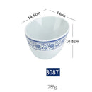 GobekUsa Blue and White Imitation Porcelain Dinner Set