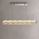 GobekUsa Golden Crystal Ring Chandelier: Luxury Gloss Ceiling Lighting for Modern Living Room