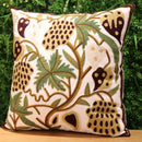 GobekUsa Ethnic Flower Elephant Pillowcase, Hand-Embroidered Boho Cushion Cover