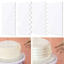 GobekUsa Cake Cream Scrapers: Saw Tooth Smoother Contour Pastry Dessert Baking Tools