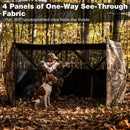 See-Through Hunting Blind Panel with Dog Door Pop up Waterflow Blind for 1-3 People by LJGDeals
