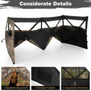 See-Through Hunting Blind Panel with Dog Door Pop up Waterflow Blind for 1-3 People by LJGDeals