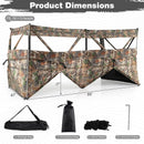 See-Through Hunting Blind Panel with Dog Door Pop up Waterflow Blind for 1-3 People by LJGDeals