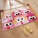 "GobekUsa Cartoon Print Bathroom Carpet: Soft, Absorbent & Anti-Slip Entrance Mat"