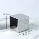 GobekUsa Cube Round Statue Decor Ceramic Ornament Sculpture Artwork for Desk & Room