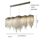 GobekUsa Aluminum Chain Pendant Lights Postmodern Tassel Hanging Lamp for Dining Table