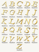 GobekUsa 20cm Gold/Silver 3D Mirror Letters Wall Stickers For Home Decor