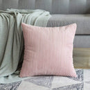 GobekUsa Corduroy Striped Cushion Cover 30-60cm Soft Comfortable Throw Pillow Case Home Decor