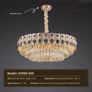 GobekUsa Crystal Chandelier: Modern Luxury for Living Room, Bedroom, Dining Room