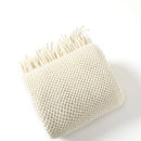 GobekUsa Knitted Nordic Sofa Blanket - Soft Wool Blend Bed End Towel for Hotel Bedroom Decor