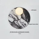 GobekUsa LED Wall Light: French Luxury Glass Globe Stone Wall Lamp Fixture