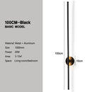 GobekUsa 360° Rotation LED Wall Lights for Sofa Background, Black Wall Sconce Fixtures