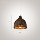 Southeast Asia Bamboo Rattan Woven Pendant Light