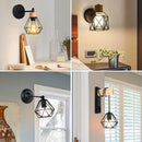 GobekUsa LED Iron Cage Wall Light for Home Bedroom Kitchen Decor