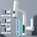 GobekUsa Digital Display Basin Faucet with Stream Sprayer, Hot Cold Water Mixer