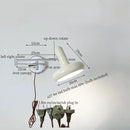 GobekUsa Cream Iron Art LED Wall Lamp for Bedroom Living Room Decor