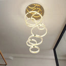 GobekUsa Duplex Crystal Chandelier for Modern Living Room & Empty Stairwell Building