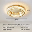 GobekUsa Crystal LED Ceiling Chandelier for Home Living Room Lighting Decoration