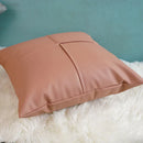 GobekUsa Ivory Leather Pillow Cover 45x45cm for Home Decoration