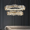 GobekUsa Glass Flower LED Chandelier for Living Room Bedroom Kitchen Dining Ceiling Lights