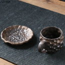 GobekUsa Hammer Pattern Porcelain Mugs, Set of 2