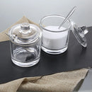 GobekUsa Glass Seasoning Can with Spoon - Spice Jar for Sugar Salt Pepper Powder